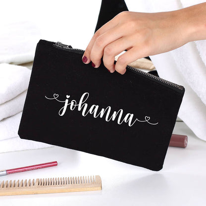 Beautycase in 5 Farben mit Namensaufdruck