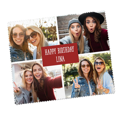 Brillenputztuch mit Ihren Wunschfotos