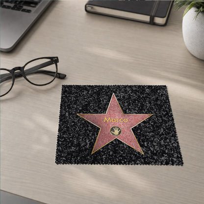 Brillenputztuch Walk of Fame mit Wunschnamen