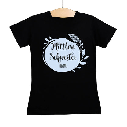 Schwestern T-Shirt für die kleine, mittlere, große Schwester