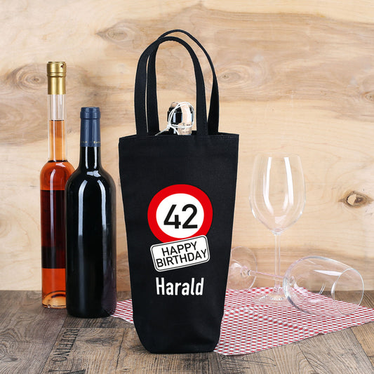 Flaschenbeutel zum Geburtstag