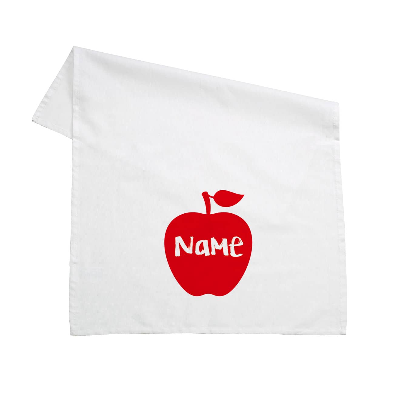 Geschirrtuch mit rotem Apfel