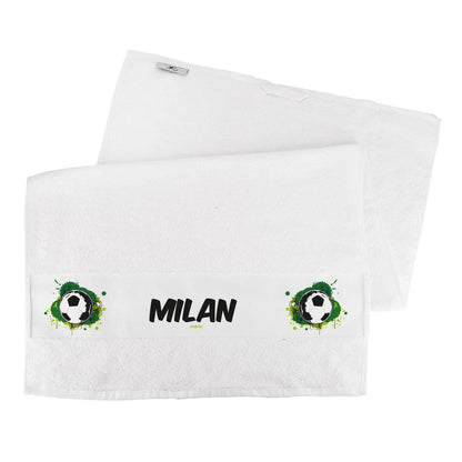 Handtuch mit Fußballmotiv und Name