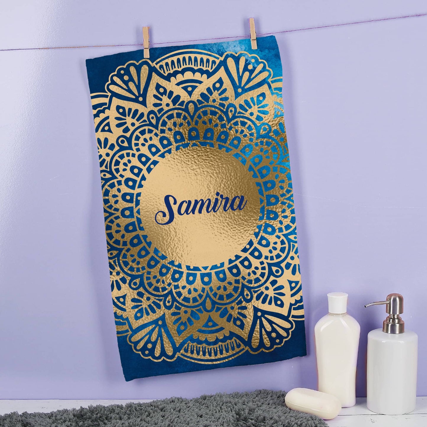Handtuch mit Mandala-Motiv in verschiedenen Farben und Mustern -  perfekt für Ramadan