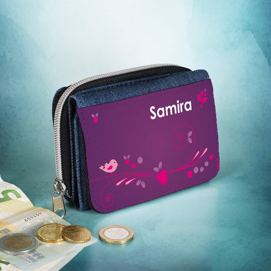 Personalisiertes Portemonnaie  mit Ihrem Wunschnamen