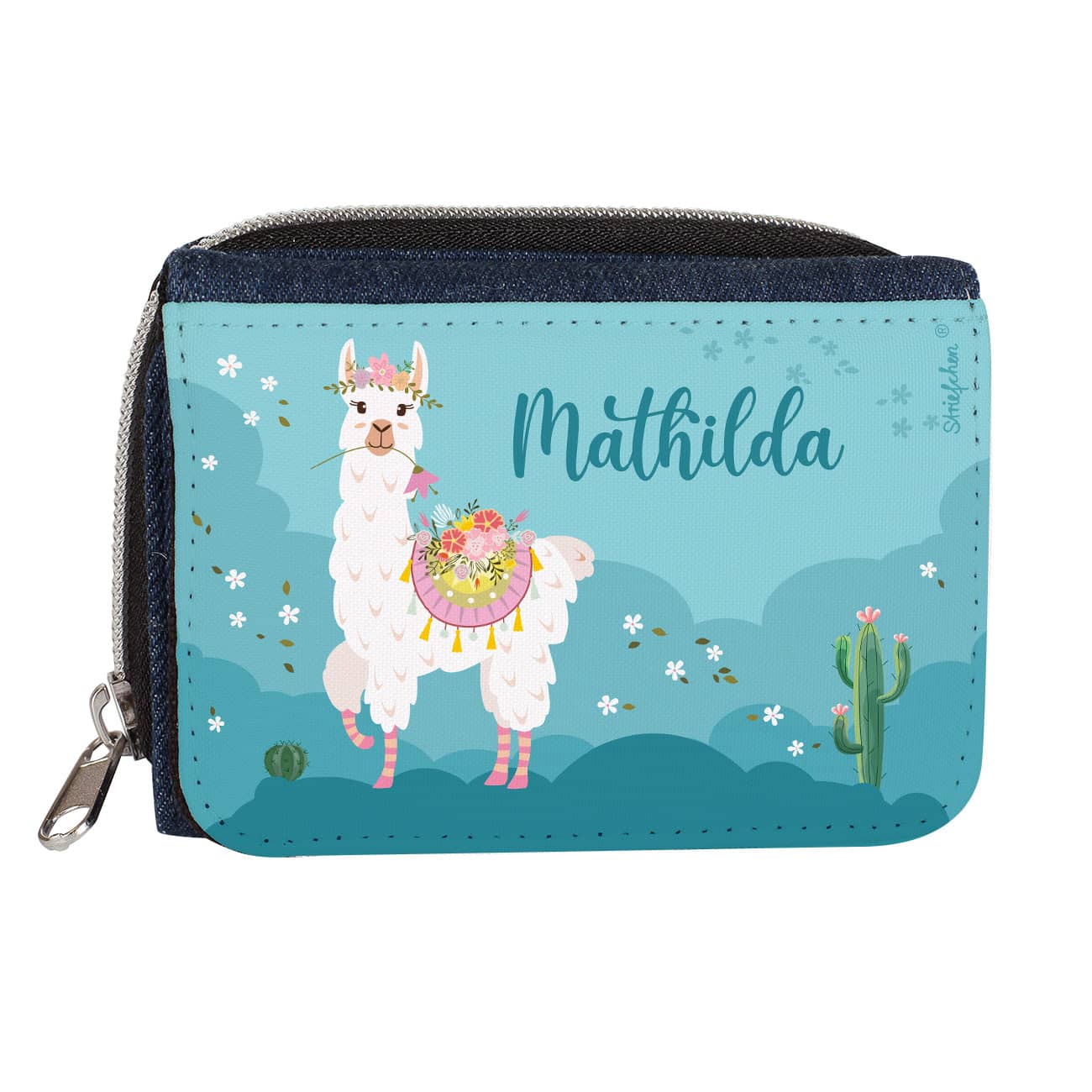 Lama Motiv mit Name nach Wunsch bedruckt