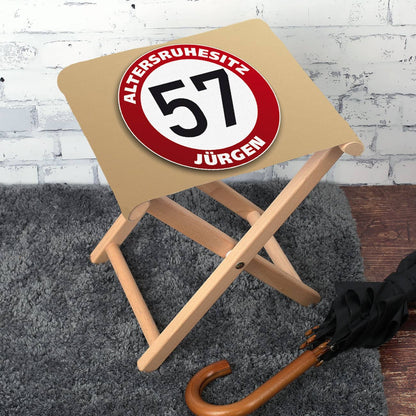 Klapphocker mit Namen zum Geburtstag