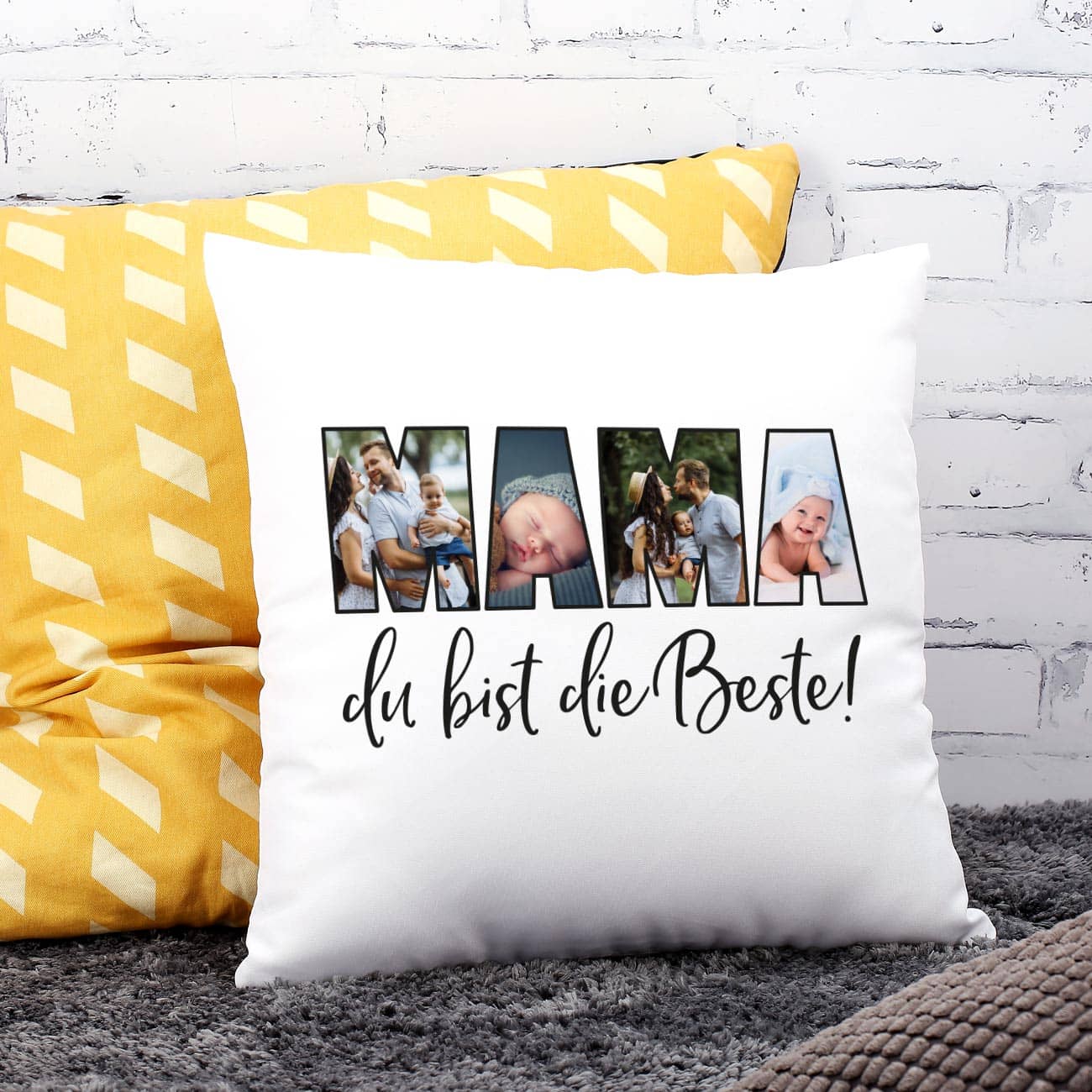 Mama du bist die Beste! - Fotokissen zum Muttertag