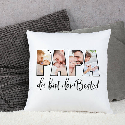 Papa du bist der Beste! - Fotokissen zum Vatertag
