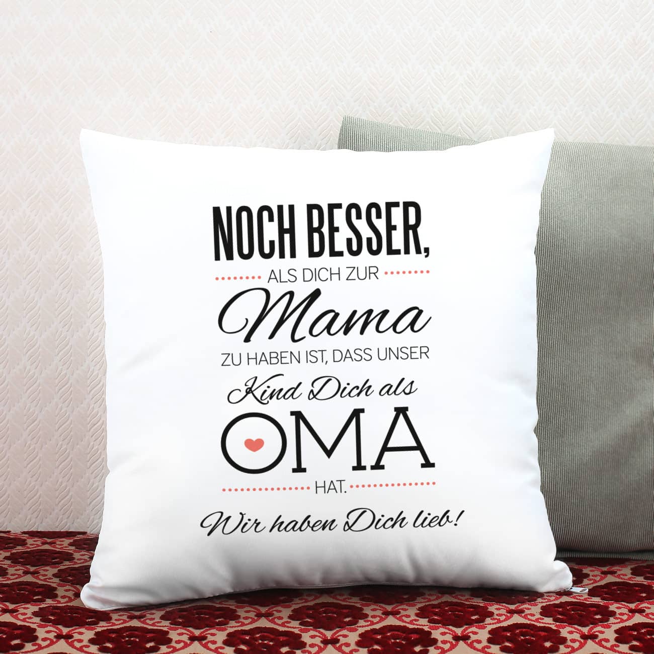 Kissen für eine mehrfach Oma