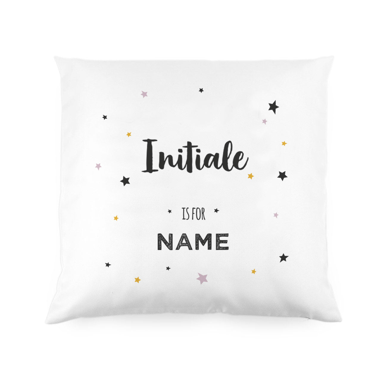 Dekoratives Kissen mit Name und Initiale