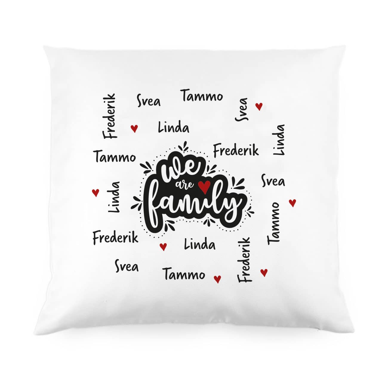 mit Ihren 4 Wunschnamen bedruckt