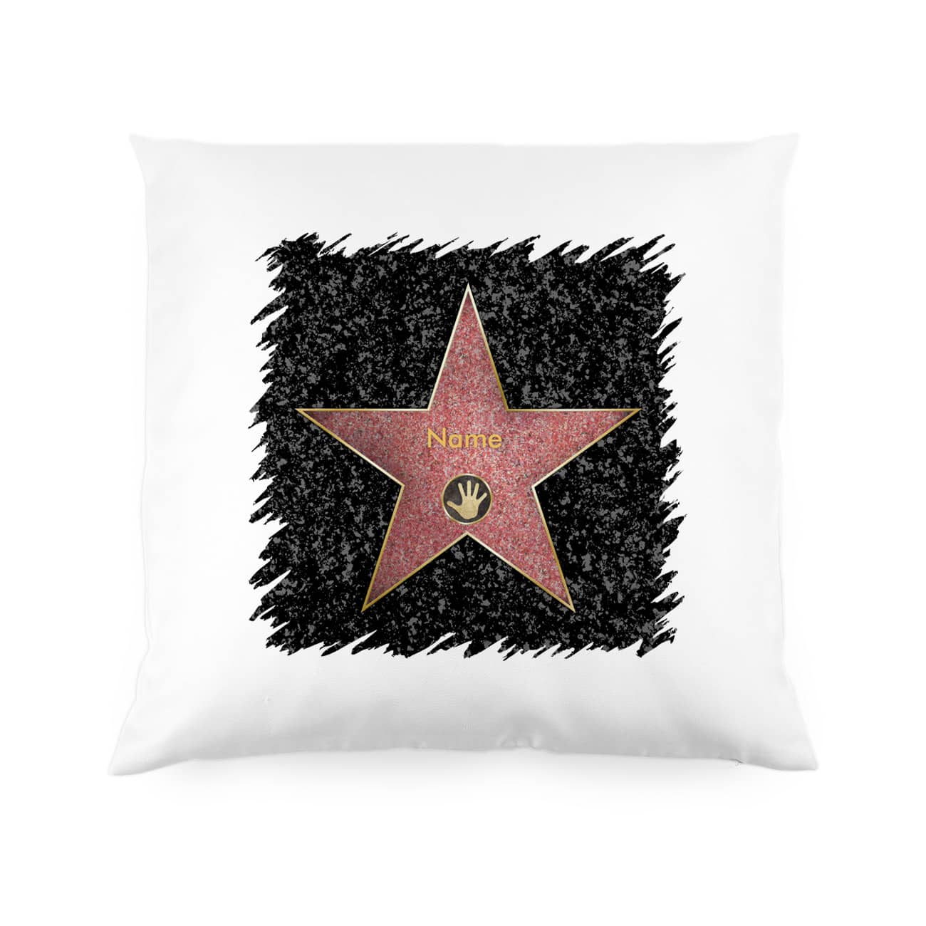 Persönliches Kissen mit Walk of Fame Motiv