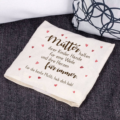 Kirschkernkissen mit Spruch und Wunschtext zum Muttertag