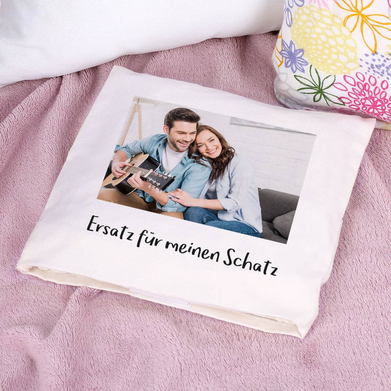 Natur-Wärmekissen mit Ihrem persönlichen Foto und Wunschtext