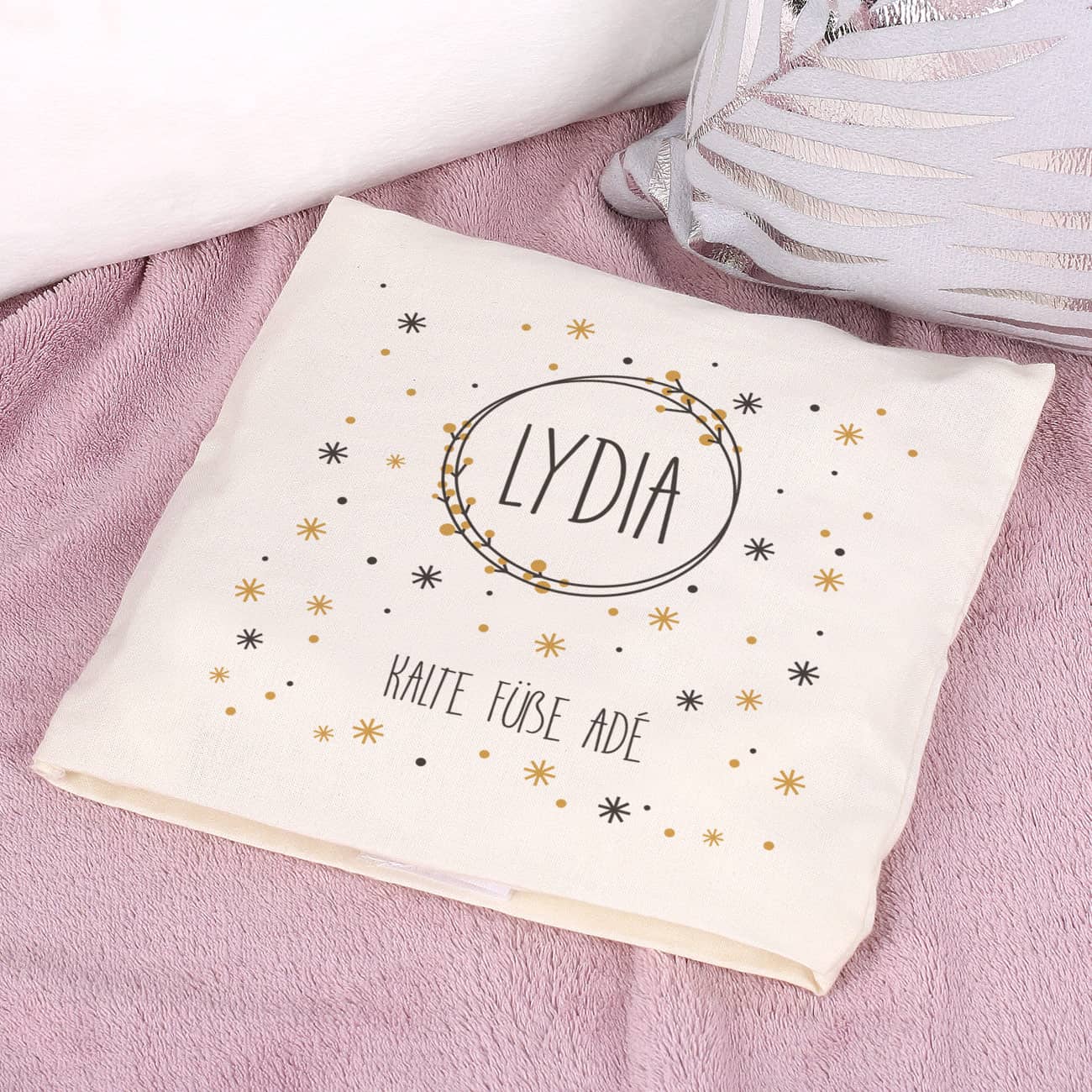Wärmekissen mit Name und Wunschtext