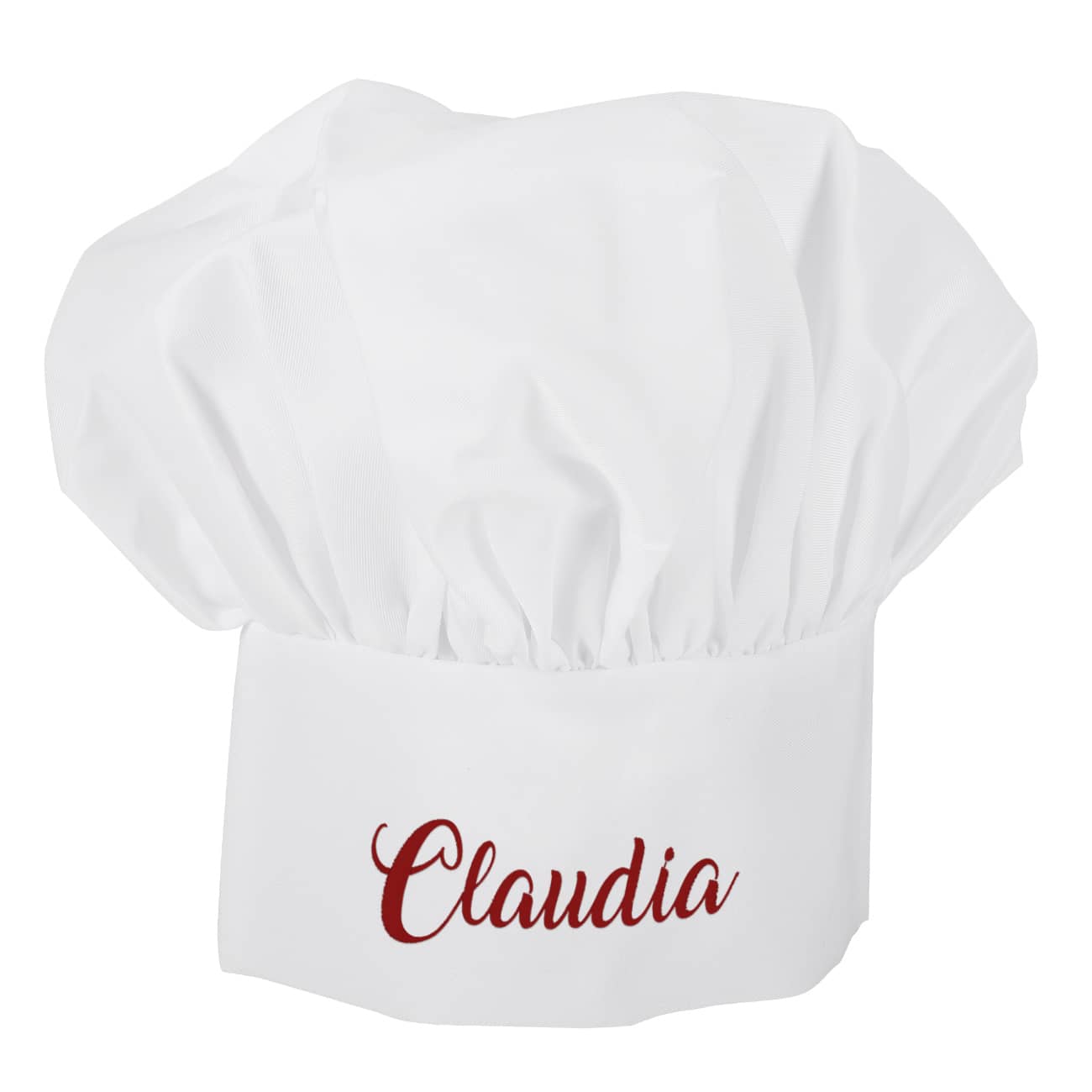 Kochmütze mit Ihrem Wunschnamen bestickt