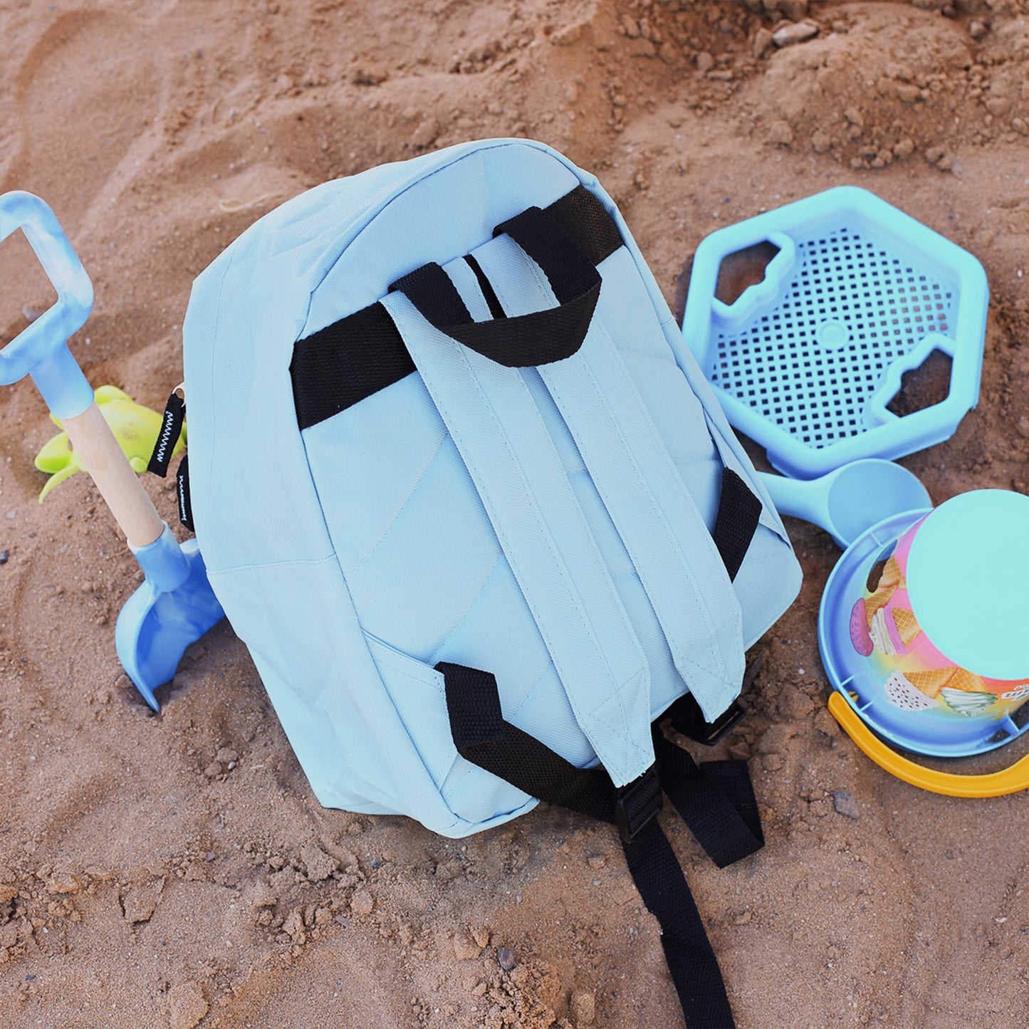 Kinderrucksack mit Tiermotiven in Blau für Jungen | Modell: Safari