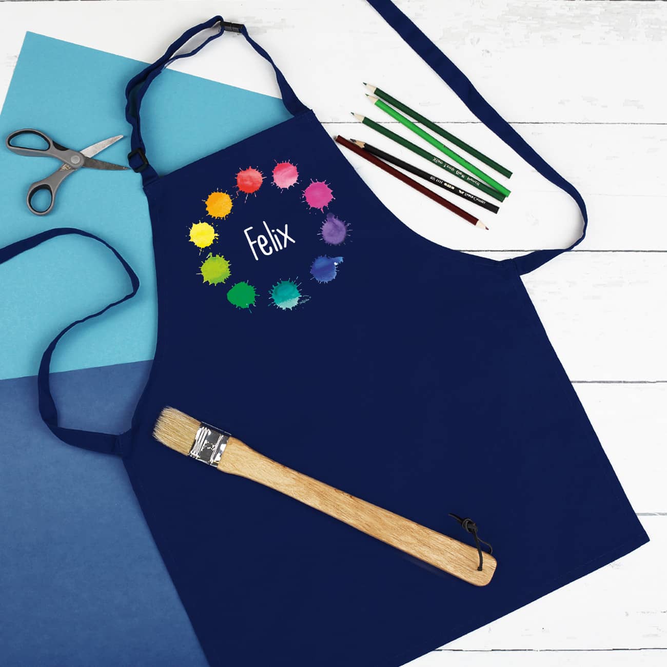 Persönliche Kinderschürze für die Schule oder Zuhause