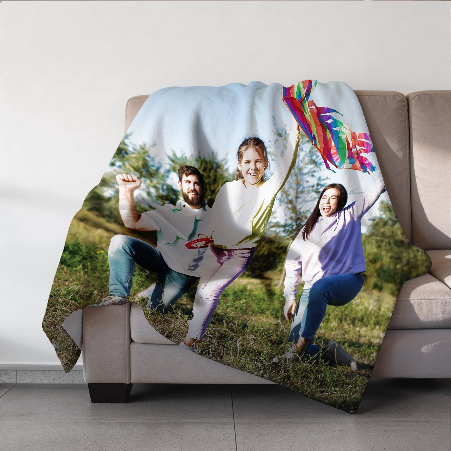 Große Kuscheldecke mit Foto bedruckt