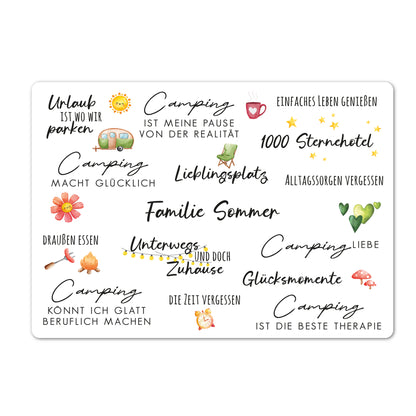 Personalisierte XXL Kuscheldecke mit Wunschtext für den Urlaub | Sherpadecke 150x200cm