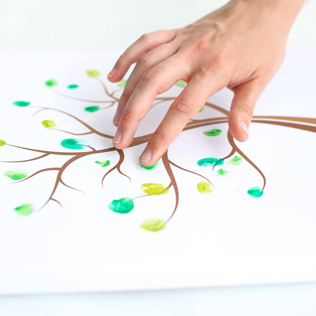 Einfaches bedrucken mit Fingerabdrücken