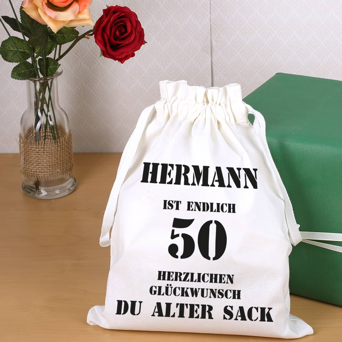 Geschenkbeutel zum 50. Geburtstag
