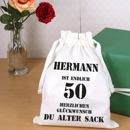Geschenkbeutel zum 50. Geburtstag