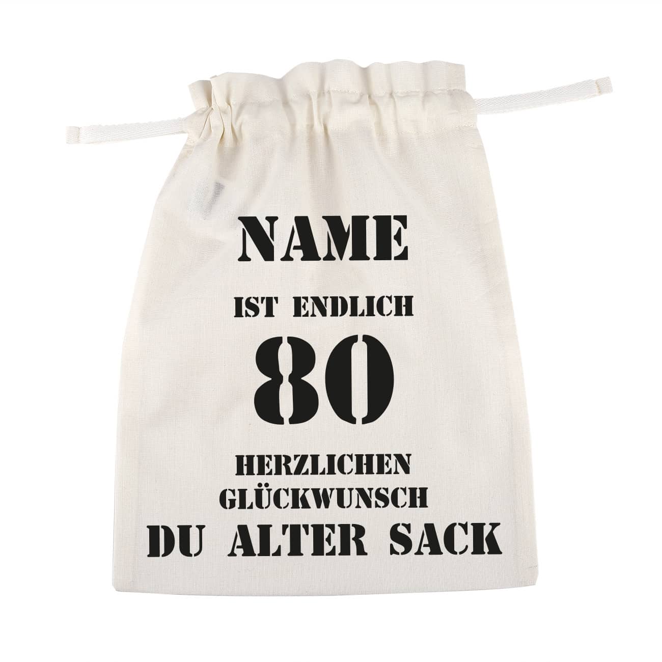 personalisierter Beutel mit Wunschnamen