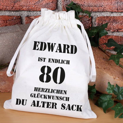 Geschenksack zum 80. Geburtstag