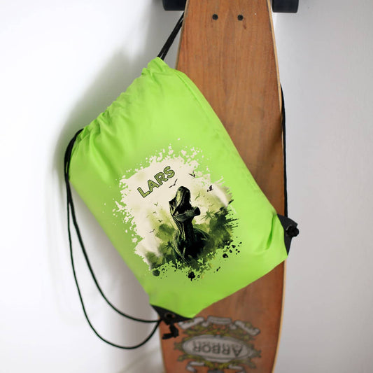 Tyrannosaurus - Dino Sportbeutel mit Name