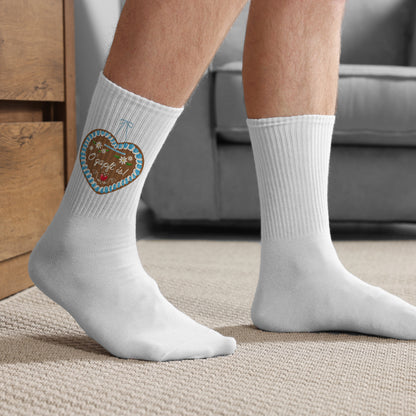Socken mit Lebkuchenherz & Name personalisiert | Volksfest Socken als  Geschenk für Frauen & Männer