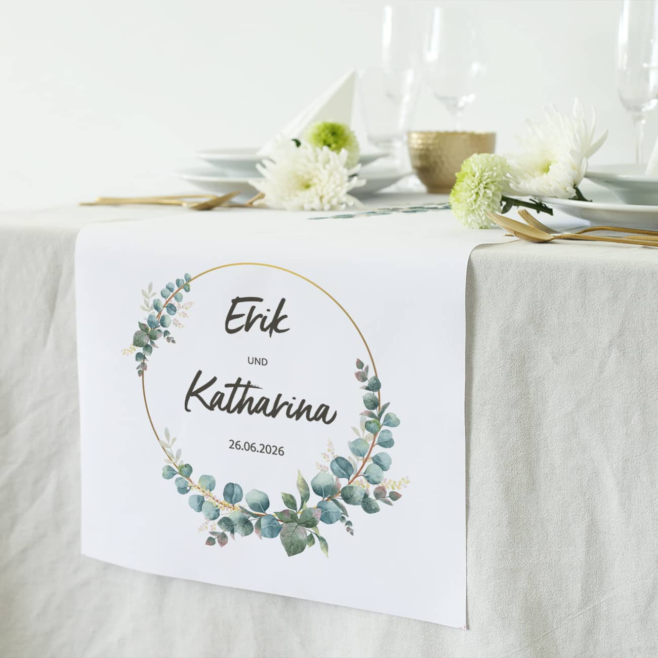 Bedruckt mit Namen & Datum nach Wunsch