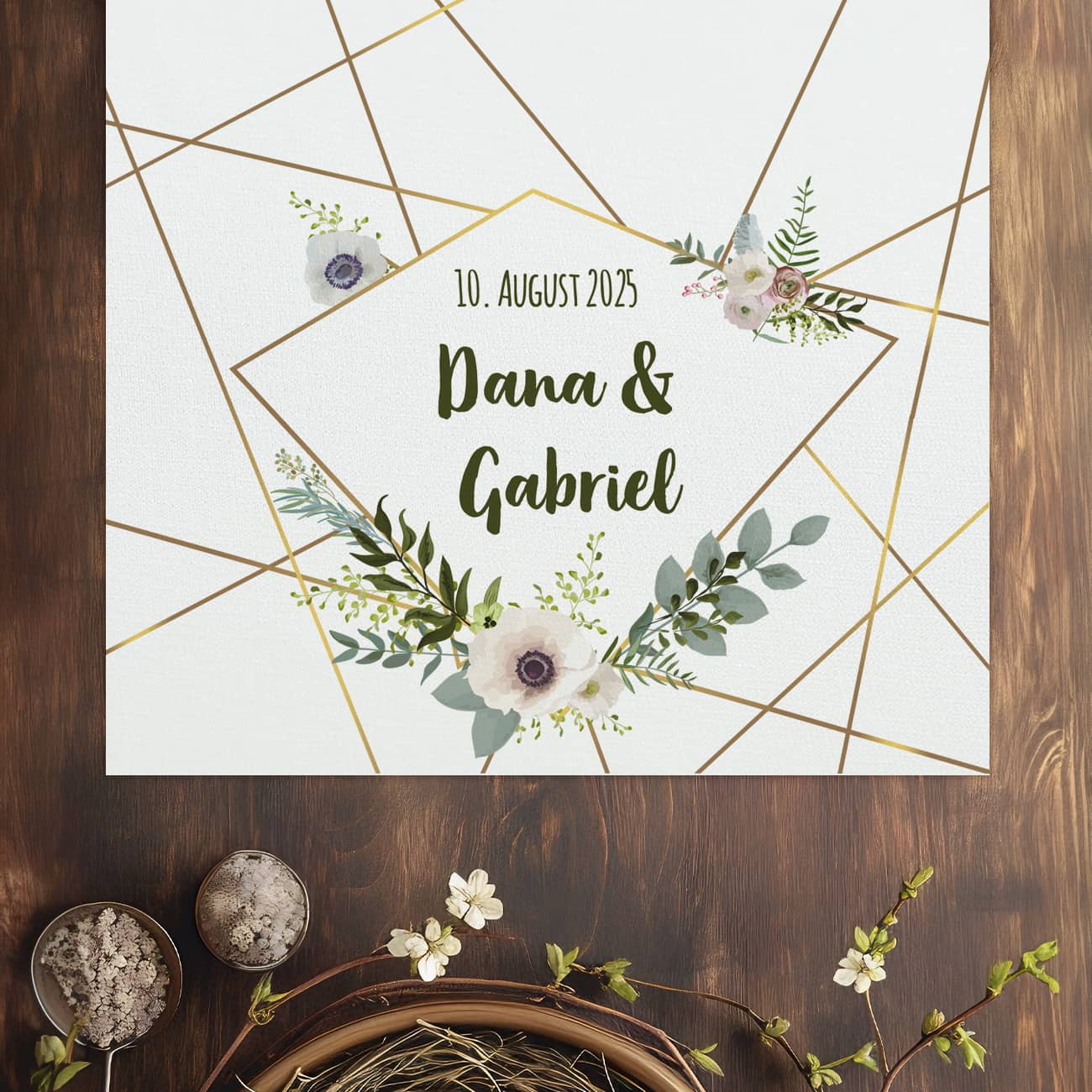 Personalisiert mit Namen & Datum