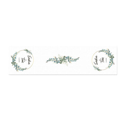 Personalisierter Tischläufer zur Hochzeit