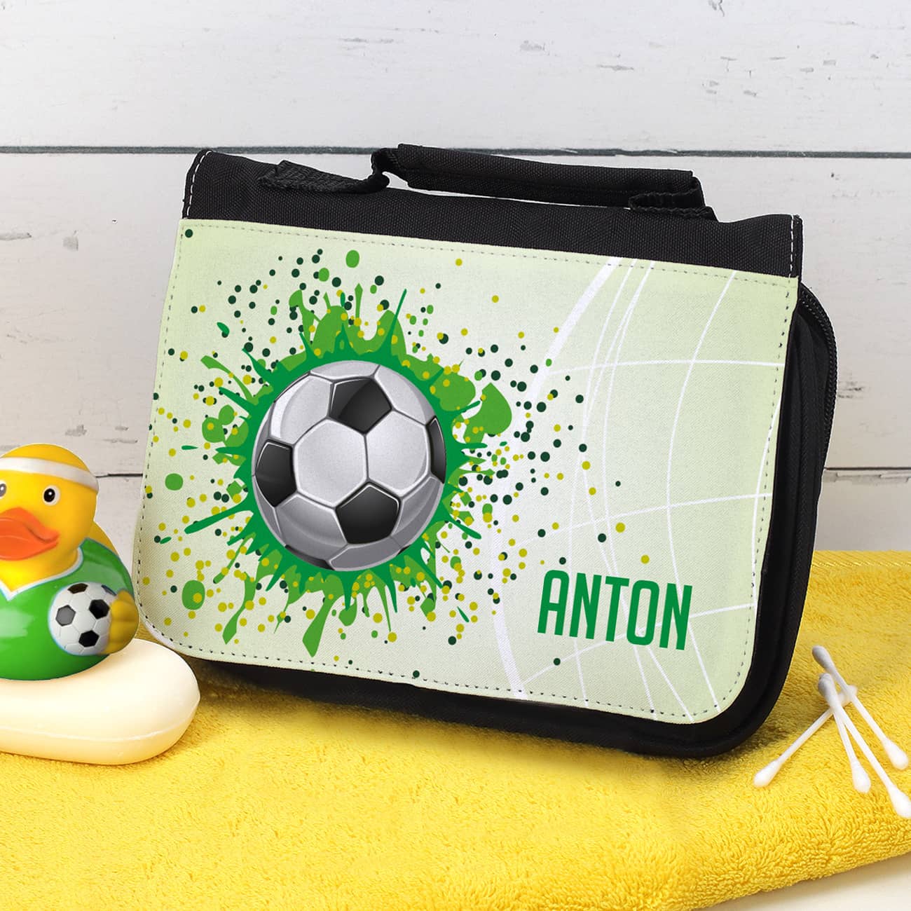 Praktische Kulturtasche für Fußballer