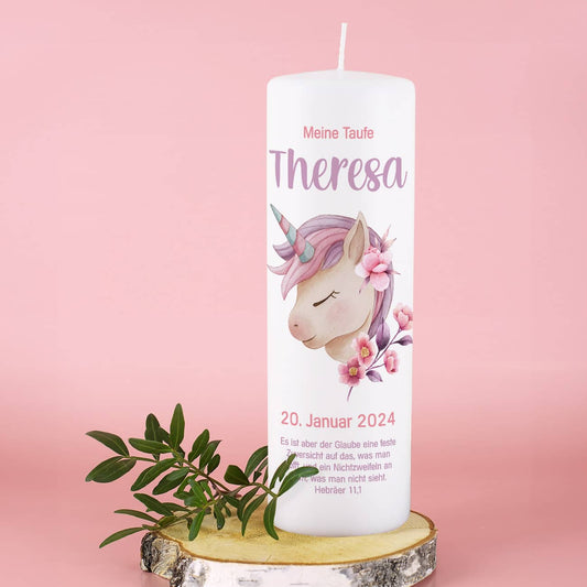 Personalisiert mit Name, Datum, Taufspruch & Quelle