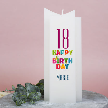 Happy Birthday - Kerze zum Geburtstag