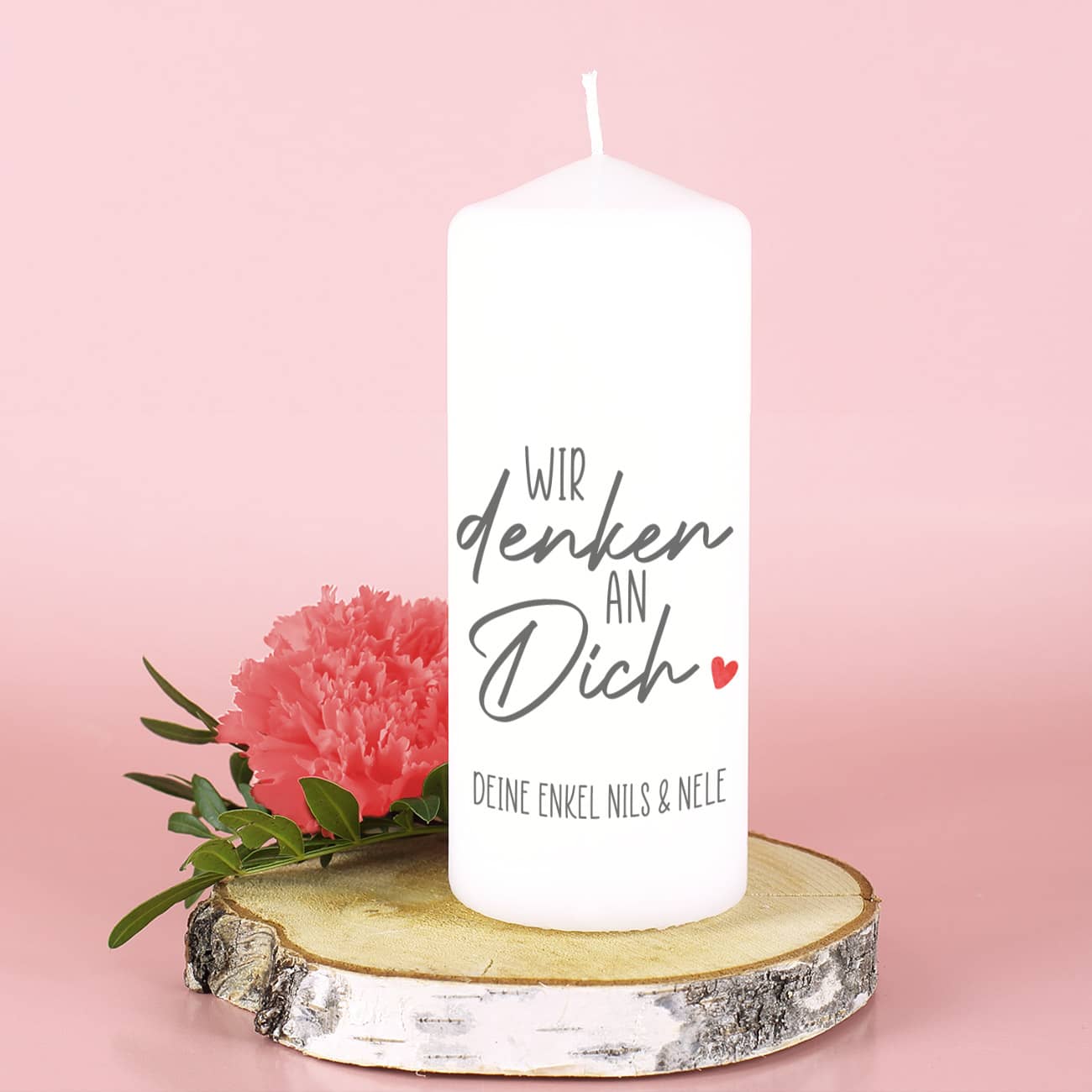 Wir denken an dich - Kerze
