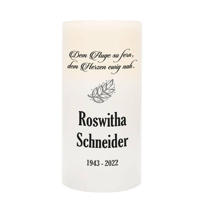 Personalisierung mit Name und Datum