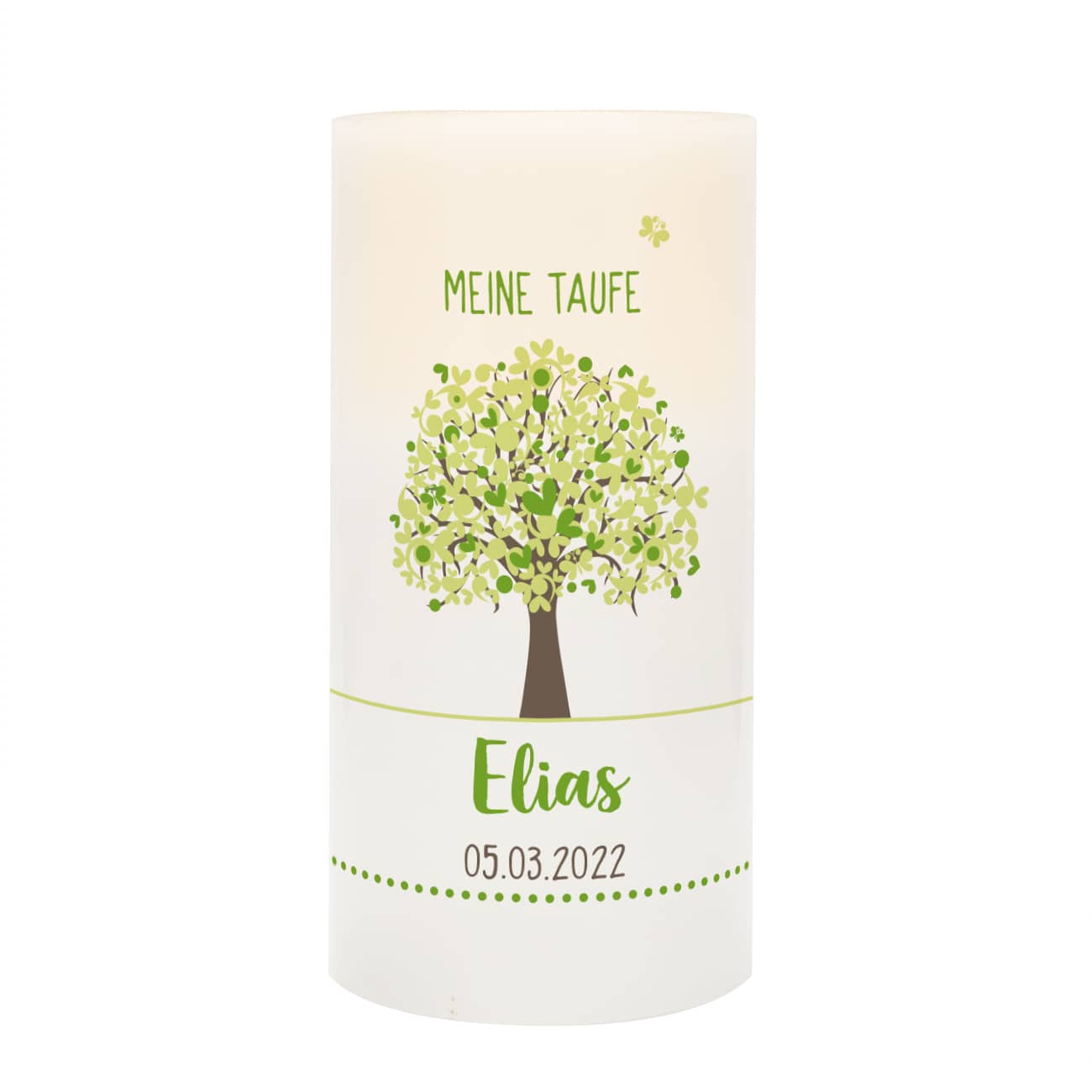Personalisierte Kerze zur Taufe, Kommunion oder Konfirmation