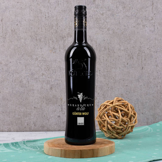 Dornfelder mit zweifarbiger Gravur