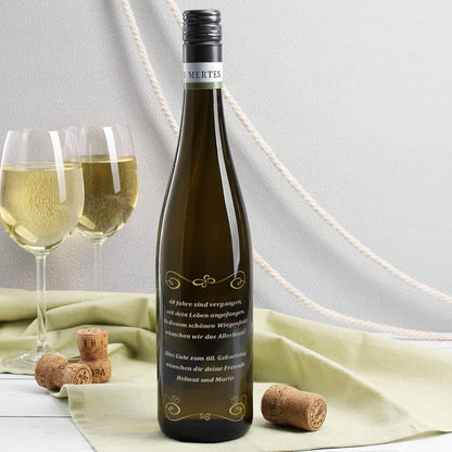 Weißwein mit Wunschgravur