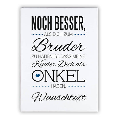 Ihr Wunschtext findet unter dem Spruch seinen Platz