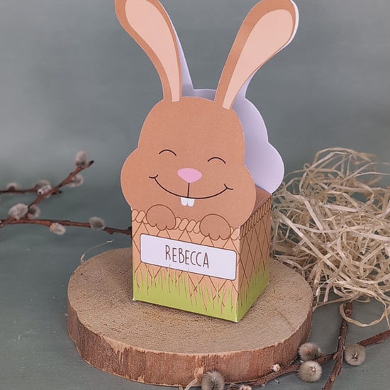 süße Osterüberraschung - Hasen-Schachtel mit Lindorkugel-Füllung