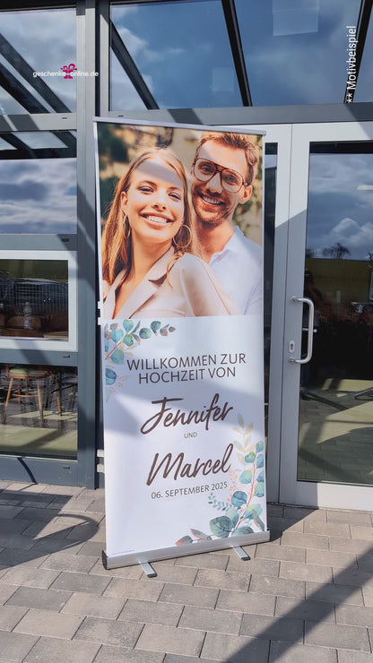 Roll-Up-Banner - Aufbauanleitung