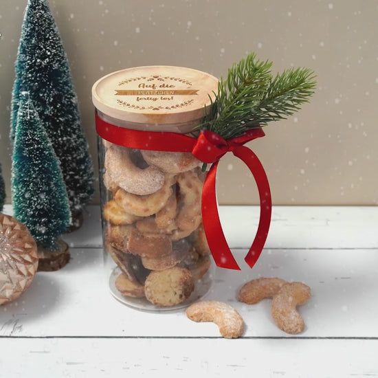 Vorratsglas Idee zu Weihnachten für Plätzchen