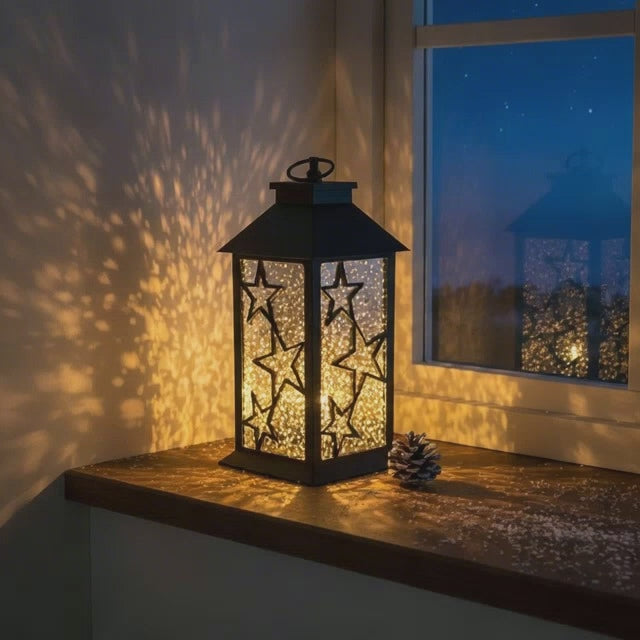 Kamerafahrt auf LED Laterne