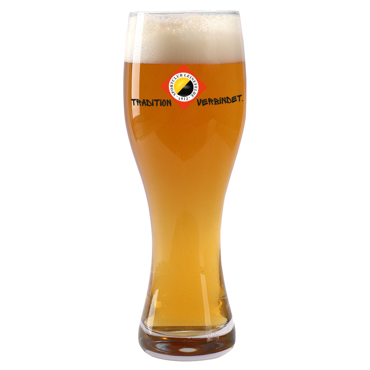 bedrucktes Weizenbierglas "SC Leinefelde"