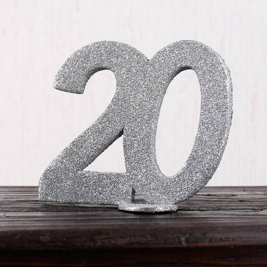 Silberne Dekozahl 20